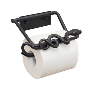 Handmade Metal <b>Snake</b> Toilet Paper Holder Wall Mounted Modern Multifunction Home and Bathroom Decorative Roll Stand - Product Image 1