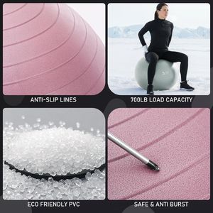 Palla da Yoga e Pilates in 4 Misure, Ottima per Fitness e Fisioterapia - Pompa Rapida Inclusa, Eccellente per Accessori per Esercizi - Product Image 3