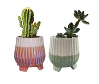 Pot de fleurs en céramique moderne, décoratif pour l'intérieur et l'extérieur, jardinière minimaliste, conteneur de jardin