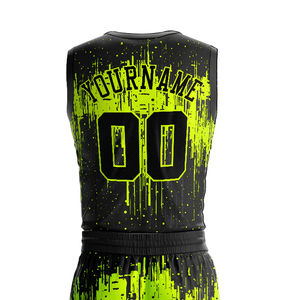 Maillot de basket-ball pour hommes, personnalisé, imprimé par sublimation, antibactérien, respirant, évacuant l'humidité, vente chaude - Product Image 5