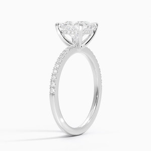 Bague BOJ 084 en argent 925, coupe princesse, solitaire ajusté, diamant 2 carats couleur D VVS1, moissanite certifiée GRA, prix bas en promotion - Product Image 2