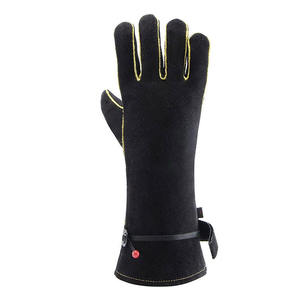 Gants de soudage TIG en cuir de chèvre robuste, résistants au feu, avec renforts sur la paume, gants de soudeur, gants de sécurité industrielle - Product Image 5