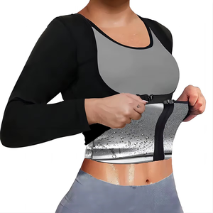 Traje de yoga moldeador de cintura para mujer, talla grande europea y americana, control de abdomen, corsé deportivo, trajes de sauna - Product Image 4