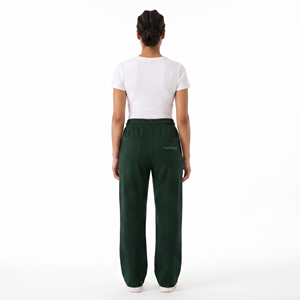 Pantalon de survêtement droit en molleton de polyester coupe droite pour femme, avec cordon de serrage, vente en gros - Product Image 2