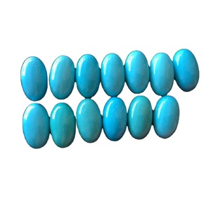 <span class=keywords><strong>Gemas</strong></span> ovaladas para mujer, cabuchones ovalados de color turquesa, de 5x7mm, para dormir - Product Image 1