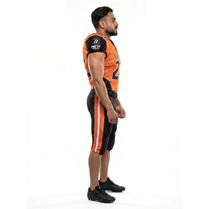 Uniforme de Fútbol Americano Personalizado Sublimado, Malla Pesada de 280GSM, Uniforme de Equipo para Niños, Pantalones Cortos, Absorbe la Humedad, Fabricante OEM - Product Image 3