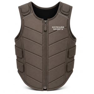 Chaleco de seguridad ecuestre profesional con acolchado absorbente de impactos, ajuste regulable y servicio de fabricación OEM - Product Image 1