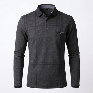 Camisas Polo Casuales de Manga Larga para Hombre, Bordadas, de Alta Calidad, Venta al Por Mayor 2026 - Product Image 1