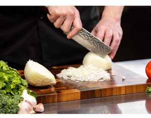 Nouvelle planche à découper double face en bois massif 2026 pour cuisine, design damier en chêne, anti-moisissure - Product Image 4