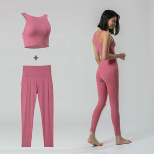 Conjunto Deportivo de 2 Piezas para Mujer, Ropa de Yoga, Leggings y Sujetador Deportivo, Transpirable, Cómodo, Ropa de Gimnasio, Venta al Por Mayor - Product Image 2