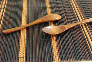 Cuchara de Madera Personalizada con Mango Pulido, Cuchara para Servir, Cubertería Vintage para el Hogar, Cocina y Restaurante - Product Image 3
