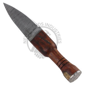 Nueva Edición Cuchillo de Caza y Camping de Hoja Fija de Acero de Damasco con Punta de Caída, con Mango de Palisandro - Product Image 2
