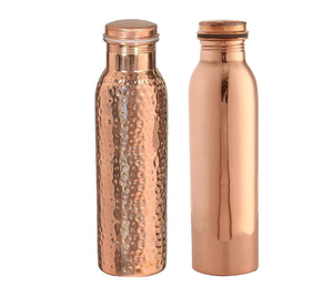 Pure Copper Bottle Engraved & Antique Design,Combo <b>Pack</b> Pure Copper Bottle Copper Bottles for Water 1 LitWater Bottles <b>Pack</b> of 2 - Product Image 1