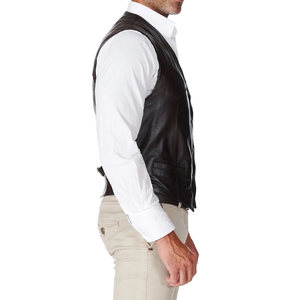 Chaleco de Cuero para Hombre, Nuevo Modelo 2026, Servicio OEM, Transpirable, Colores y Tallas Personalizables, Suministro de Fábrica - Product Image 6