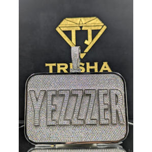 จี้ YEZZZER แบบสั่งทำพิเศษ ประดับเพชร VVS Lab Grown ระดับพรีเมียม เครื่องประดับสตรีทแวร์ โดย Trisha Jewels - Product Image 5