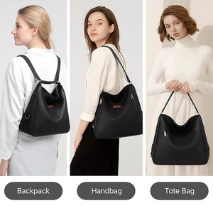 ZOLO LEATHERS Mochila Bandolera de Cuero Genuino Premium para Mujer |   Mini Mochila Convertible |   Bolsa Antirrobo Resistente al Agua para - Product Image 2