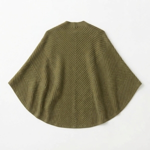 Fashion New Trending Custom Lady Poncho Autumn Winter Warm Acrylic Long Sweater <b>Cloak</b> Tassels Pure Color Pearl Knitted Shawl - Product Image 2