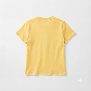 Women's Yellow Short Sleeve Crew Neck T-Shirt With Zipper Casual Knitted Top Spring Summer Regular Fit Solid Color - Product Image 5