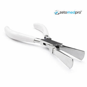 Alicates de punta plana tipo pico de pato de primera calidad, con mordaza dentada, hechos de acero inoxidable, ligeros, para trabajo suave en la colocación de joyas, profesionales - Product Image 5