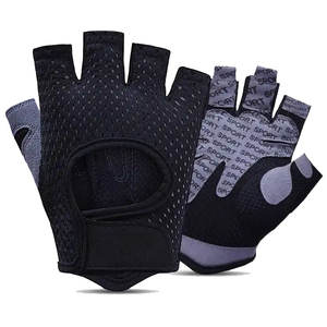 ANAX SPORTS High Quality Original Leather Breathable Lightweight Professional Weightlifting Gym Half Finger Non-Slip Hook <b>Gloves</b> - Product Image 3