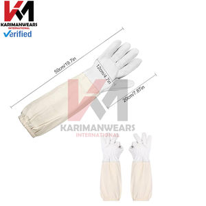 Guantes de Apicultura Premium, Guantes de Cuero Resistentes a Picaduras de Abeja con Manga Larga Protectora para Apicultura Comercial y Doméstica - Product Image 2