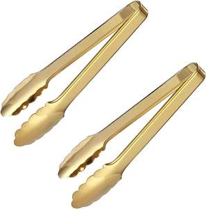 Pince de cuisine en acier inoxydable de qualité supérieure Bold Blossom pour la cuisson, la friture et le service, avec une prise en main optimale - Product Image 1
