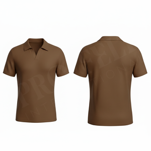 Polo en coton élégant à manches courtes, personnalisable (marque privée), décontracté et confortable, haut de gamme, vêtement de mode - Product Image 5