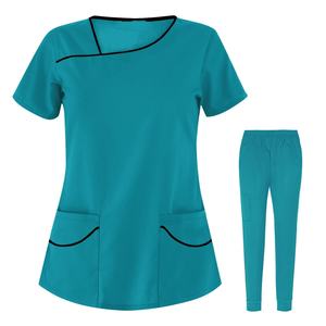 Custom Medical <b>Scrub</b> <b>Sets</b> for Hospital Use Unisex Professional <b>Scrubs</b> Uniform - Product Image 3