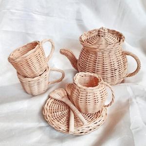 Children intelligence development toys rattan tea toy play <b>set</b> roleplay kitchen accessories - Product Image 4