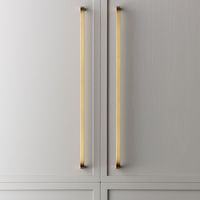 Poignée de meuble haut de gamme en laiton massif pour armoires de cuisine et de salle de bain, poignée de porte minimaliste en laiton massif, quincaillerie personnalisée directement de l'usine