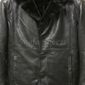 Hot Selling Bomber Flight Fur Lining Shearling Sheepskin <b>Leather</b> <b>Jacket</b> Comfortable Flying Multicolor for <b>Men</b> <b>Leather</b> <b>Jacket</b> - Product Image 3