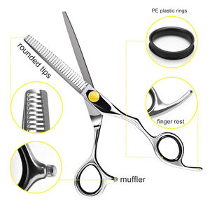 กรรไกรตัดผมมืออาชีพ J2 เหล็กกล้าไร้สนิมญี่ปุ่นคมกริบ สำหรับคนถนัดขวา เกรด A+ - Product Image 2