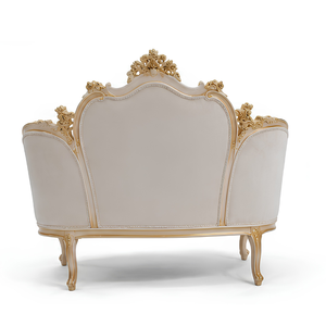 Sofá Clásico de Lujo Tallado, Muebles Tapizados para Sala de Estar, Sofá de Madera Estilo Francés para Villa, Hotel, Apartamento - Product Image 4