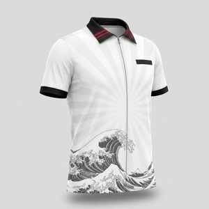 Professional Custom <b>Dart</b> Shirt Mens Sports Polo Jersey Moisture Wicking Quick Dry <b>Dart</b> Uniform With Sublimation Printing - Product Image 2