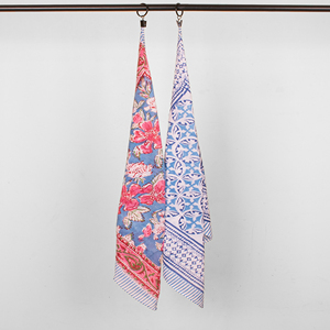 Bandana carré en coton à motifs, fait main, respirant, décontracté, unisexe, style bohème - Product Image 2
