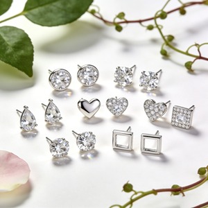 Premium Quality Moissanite Diamond Stud <b>Earrings</b> for Women <b>Men</b> Suitable for Daily Wear Wedding Party Events and Gift Giving - Product Image 5