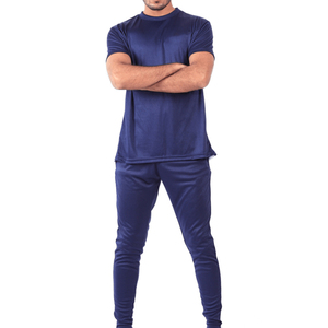 Conjunto Deportivo Personalizado de Dos Piezas con Capucha, Sudadera y Pantalones Deportivos, 100% Algodón Transpirable, Invierno, Casual para Hombre, Color Sólido - Product Image 3
