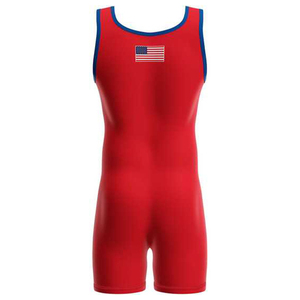 Low MOQ High Quality Sublimation Wrestling Singlets Youth Practice Custom Team Logo Anti-UV 4 Way Stretch Uniforms - Product Image 5