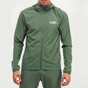 Coated Winter Windbreaker Outdoor Waterproof Breathable Hooded Canvas Softshell <b>Jacket</b> Front Logo Zipper Closure Casual Men's - Product Image 3