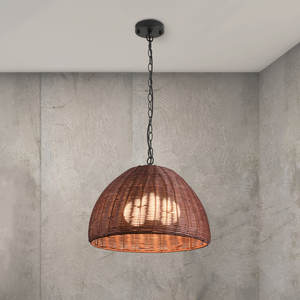 โคมไฟ-รวมจี้หวายโดมสำหรับเฟอร์นิเจอร์ห้องนั่งเล่น - Product Image 6