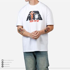 T-shirt Oversize 100% Coton Grammage Lourd, Couleur et Taille Personnalisables, avec Écusson 'Pump Cover', Épaules Tombantes, Style Streetwear, Mawra Logo Personnalisé - Product Image 5