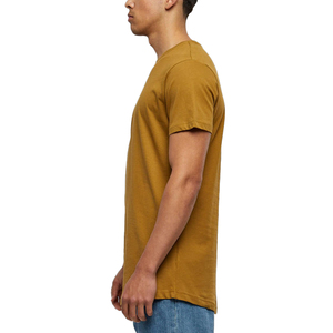 T-shirt homme à manches courtes, col rond, couleur unie, coupe classique, jersey en coton, style décontracté - Product Image 4