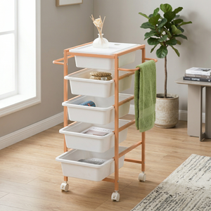 MIT DIY Housewares OEM Sale 5 PP Storage <b>Drawer</b> Cart Home Storage Furniture for Wardrobe Space Living Room Taiwan Manufacturer - Product Image 1