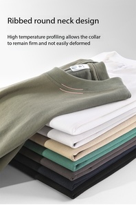 OEM Unisex 220G Cotton Ksorona Cooling Short Sleeve Ice Feel Loose Fit Solid <b>Color</b> Printed Casual Summer Breathable T <b>Shirt</b> - Product Image 5