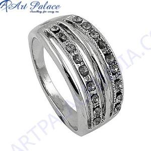 Bague géométrique pour femme en argent plaqué 925, style Art Palace, micro-incrustation de zircone cubique, bijoux de mode pour Hindu - Product Image 2