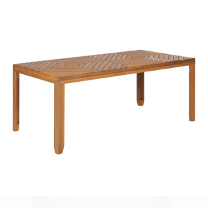 Modern Style 8-Seater Rectangular Teak Wood Dining <b>Table</b> Set with Minimalist Design For Home Furniture Decoration - Product Image 2