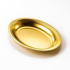 Combo German Plated Sustainable Multifunction Aluminum Decorative Trays Elegant Serving Decor <b>Plates</b> for Diwali Anniversary - Product Image 2