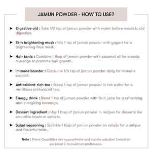 Poudre de graines de Jamun, poudre de bain naturelle pour une immersion relaxante et une expérience exfoliante - Product Image 5