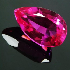 Natural Rajasthan Pink Tourmaline Pear Cut Faceted Loose Gemstone 2.00 Ct ZUBEDA GEMS and JEWELRY for Pendant Jewelry Making - Product Image 3