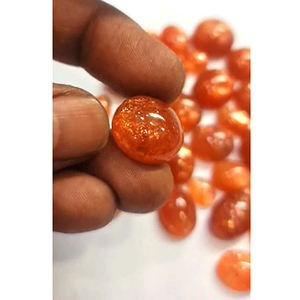 Lot de 42 cabochons ovales en pierre de soleil naturelle de 9 mm à 22 mm, 440 carats, Iroc Sales, pierres précieuses en vrac de haute qualité, forme libre, 132 $ US au total - Product Image 1